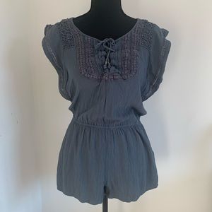 American Eagle blue romper. Size S